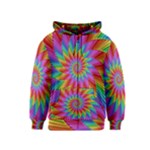 Psychedelic Rainbow Spiral Kids  Zipper Hoodie