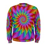 Psychedelic Rainbow Spiral Men s Sweatshirt