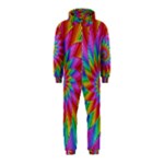 Psychedelic Rainbow Spiral Hooded Jumpsuit (Kids)