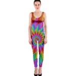 Psychedelic Rainbow Spiral OnePiece Catsuit