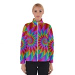 Psychedelic Rainbow Spiral Winter Jacket