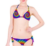 Psychedelic Rainbow Spiral Bikini Set