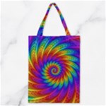 Psychedelic Rainbow Spiral Classic Tote Bag