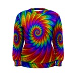 Psychedelic Rainbow Spiral Women s Sweatshirt