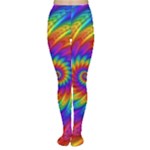 Psychedelic Rainbow Spiral Tights