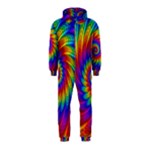 Psychedelic Rainbow Spiral Hooded Jumpsuit (Kids)