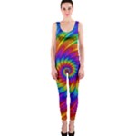 Psychedelic Rainbow Spiral OnePiece Catsuit