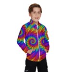 Psychedelic Rainbow Spiral Wind Breaker (Kids)