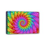 Psychedelic Rainbow Spiral Mini Canvas 6  x 4  (Stretched)