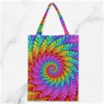 Psychedelic Rainbow Spiral Classic Tote Bag