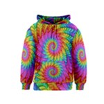 Psychedelic Rainbow Spiral Kids  Zipper Hoodie