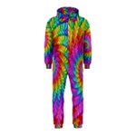 Psychedelic Rainbow Spiral Hooded Jumpsuit (Kids)