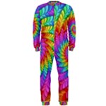 Psychedelic Rainbow Spiral OnePiece Jumpsuit (Men)