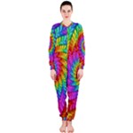 Psychedelic Rainbow Spiral OnePiece Jumpsuit (Ladies)