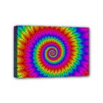 Psychedelic Rainbow Spiral Mini Canvas 6  x 4  (Stretched)