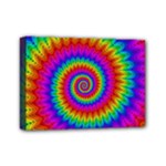 Psychedelic Rainbow Spiral Mini Canvas 7  x 5  (Stretched)