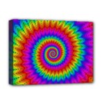 Psychedelic Rainbow Spiral Deluxe Canvas 16  x 12  (Stretched) 