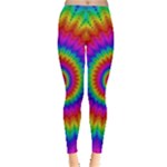 Psychedelic Rainbow Spiral Leggings 