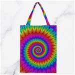 Psychedelic Rainbow Spiral Classic Tote Bag