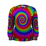 Psychedelic Rainbow Spiral Women s Sweatshirt