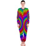 Psychedelic Rainbow Spiral OnePiece Jumpsuit (Ladies)