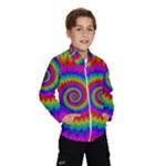 Psychedelic Rainbow Spiral Wind Breaker (Kids)