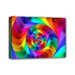 Psychedelic Rainbow Spiral Mini Canvas 7  x 5  (Stretched)