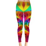 Psychedelic Rainbow Spiral Leggings 