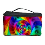 Psychedelic Rainbow Spiral Cosmetic Storage Case