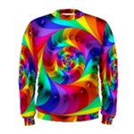 Psychedelic Rainbow Spiral Men s Sweatshirt