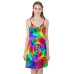 Psychedelic Rainbow Spiral Camis Nightgown 