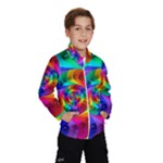 Psychedelic Rainbow Spiral Wind Breaker (Kids)