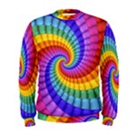 Psychedelic Rainbow Spiral Men s Sweatshirt