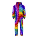 Psychedelic Rainbow Spiral Hooded Jumpsuit (Kids)