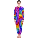 Psychedelic Rainbow Spiral OnePiece Jumpsuit (Ladies)