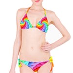 Psychedelic Rainbow Spiral Bikini Set