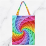 Psychedelic Rainbow Spiral Classic Tote Bag