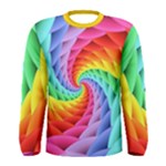 Psychedelic Rainbow Spiral Men s Long Sleeve Tee