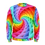 Psychedelic Rainbow Spiral Men s Sweatshirt