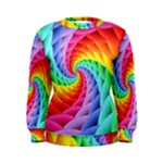 Psychedelic Rainbow Spiral Women s Sweatshirt