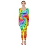 Psychedelic Rainbow Spiral Long Sleeve Catsuit