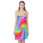 Psychedelic Rainbow Spiral Camis Nightgown 