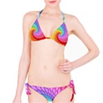 Psychedelic Rainbow Spiral Bikini Set