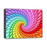 Psychedelic Rainbow Spiral Deluxe Canvas 16  x 12  (Stretched) 