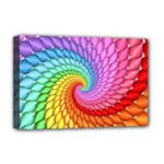 Psychedelic Rainbow Spiral Deluxe Canvas 18  x 12  (Stretched)