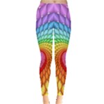 Psychedelic Rainbow Spiral Leggings 