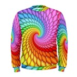 Psychedelic Rainbow Spiral Men s Sweatshirt