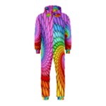 Psychedelic Rainbow Spiral Hooded Jumpsuit (Kids)