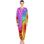 Psychedelic Rainbow Spiral OnePiece Jumpsuit (Ladies)