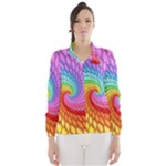 Psychedelic Rainbow Spiral Wind Breaker (Women)